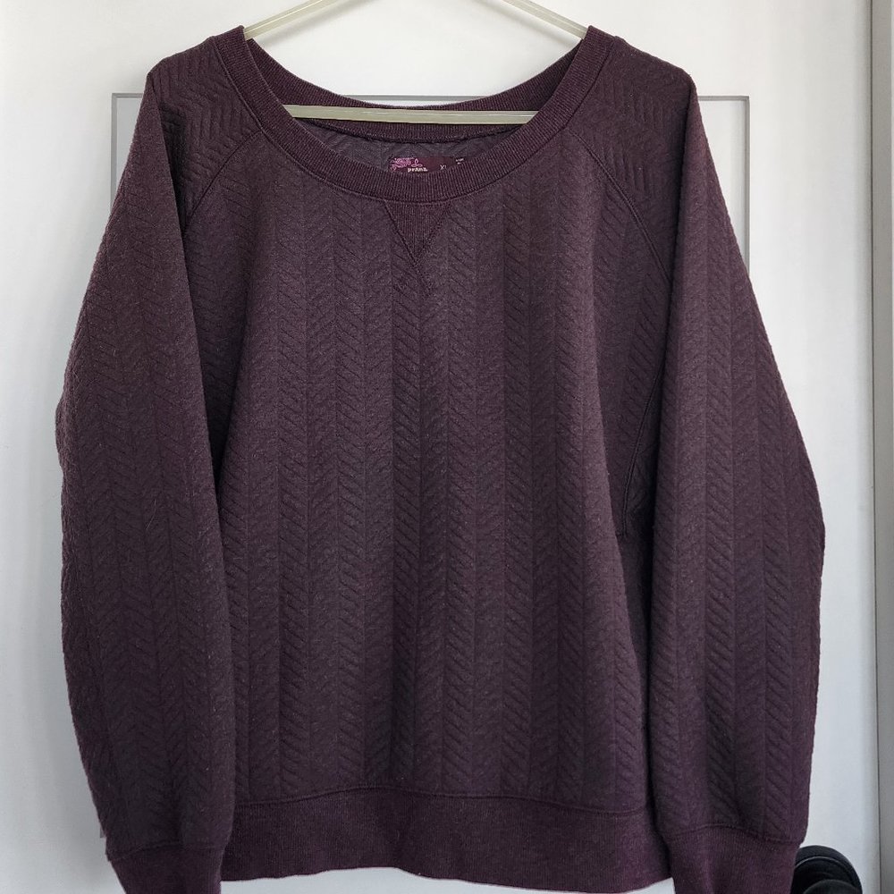 Prana Purple Sweatshirt with pockets